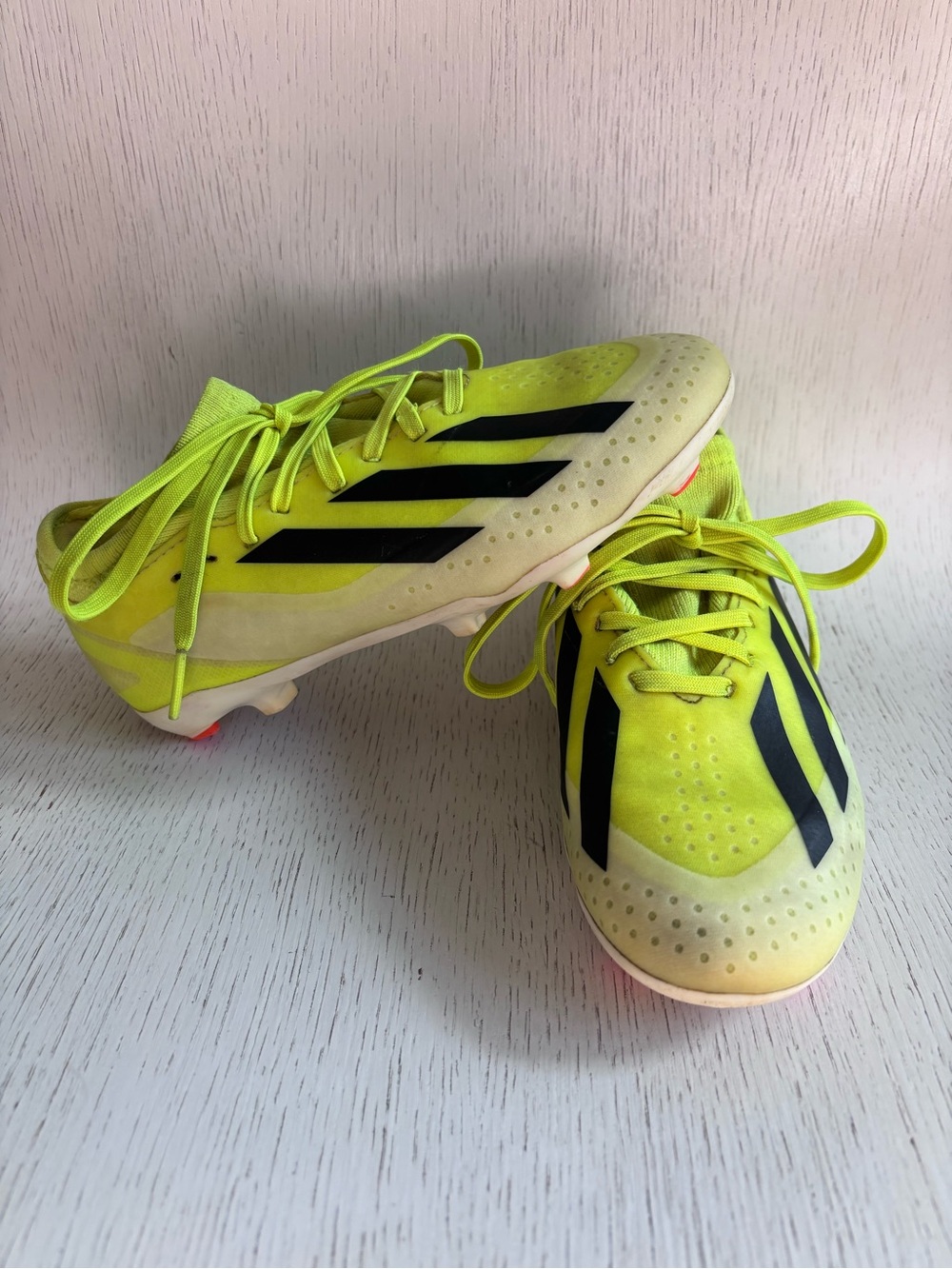 Adidas X Crazyfast League FG Soccer Cleats Shoes Neon Green kids Yellow Youth 1